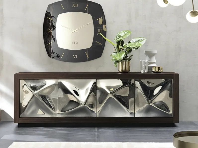 Madia Picasso Fiocco in cristallo fuso specchiante di Riflessi