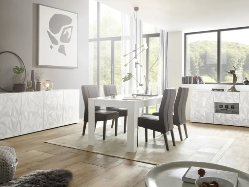Madia Prisma Bianco di LC Mobili