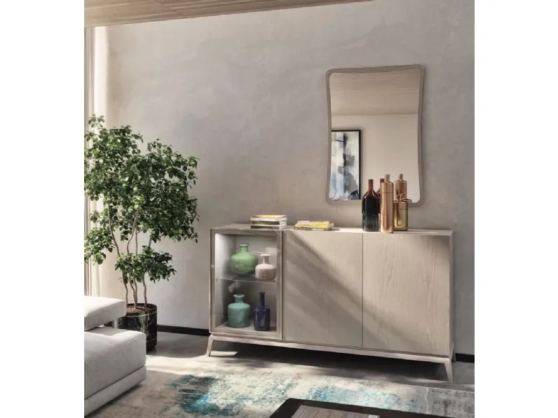 Madia Rails MAG1333 AP in frassino e vetro di Betamobili