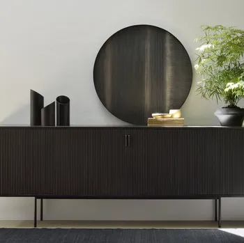 Madia Roller Max in teak nero chiaro di Ethnicraft