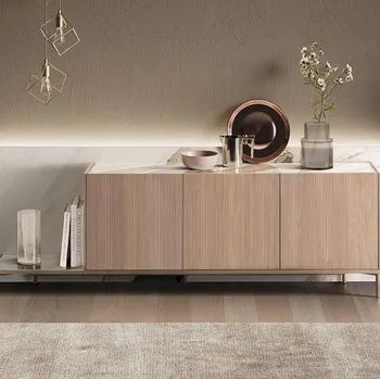 Madia Roma in cannettato con schienale in ceramica di Tafaruci