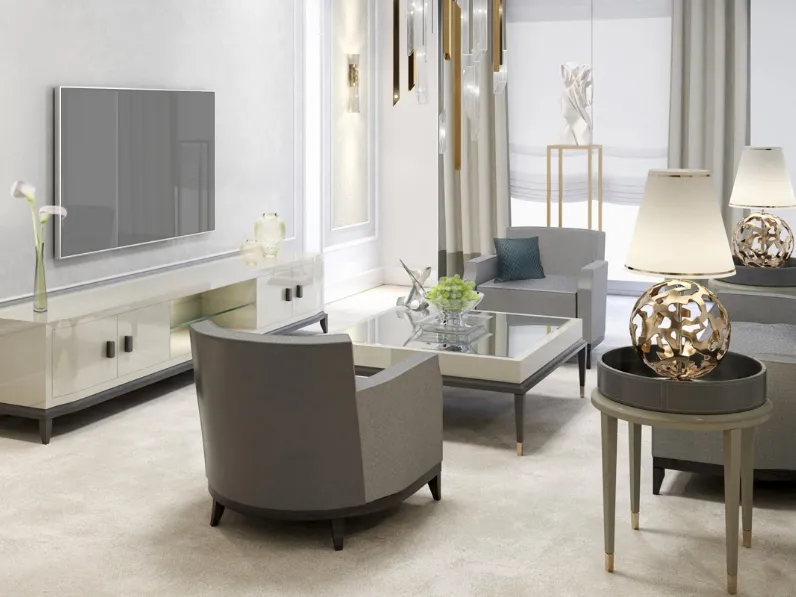 Madia in laccato lucido Royal Suite di Busatto