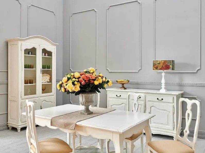 Madia Classico in legno laccato bianco di Salaiolo