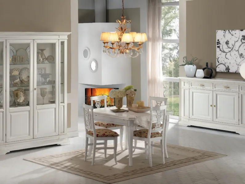 Madia in legno laccato bianco San Marco di Euromobili