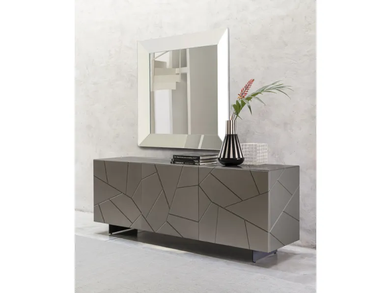 Madia in legno laccato Segno di Riflessi