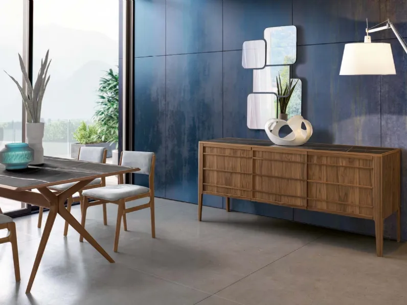 Madia in noce canaletto Shanghai di Modesign