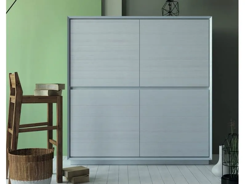 Madia alta Shark Art 1499|Z in legno laccato grigio di Fratelli Mirandola