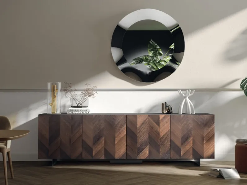 Madia Sideboard 05 con anta impiallacciata di Scavolini