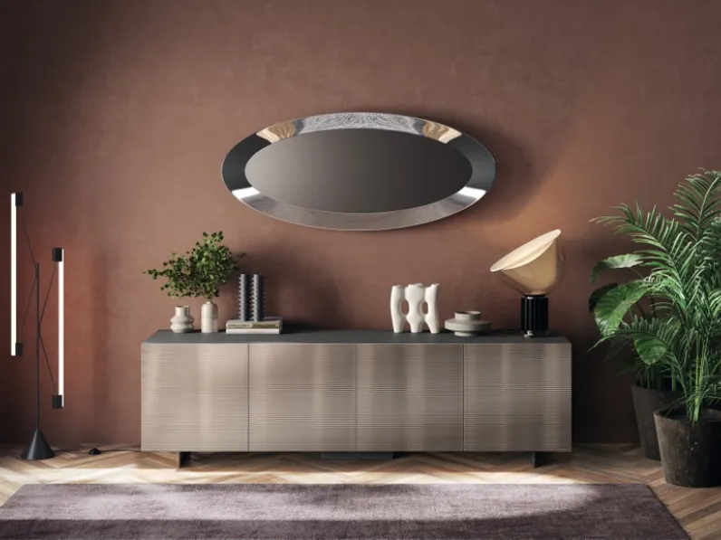 Madia Sideboard 07 in vetro dogato di Scavolini