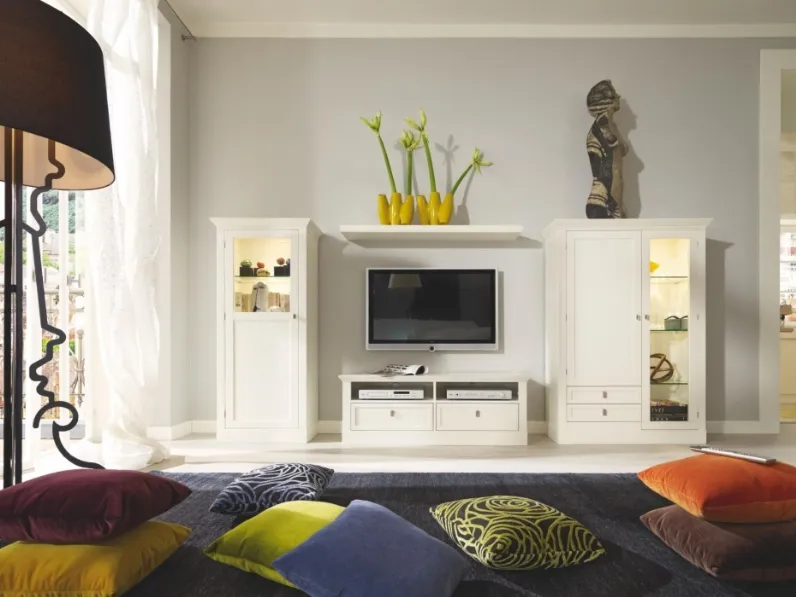 Madia in legno laccato bianco Sophia 5406 di Selva