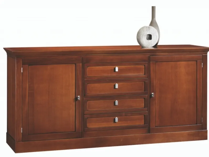 Madia in legno con 4 cassetti e 2 ante Sophia 7404 di Selva