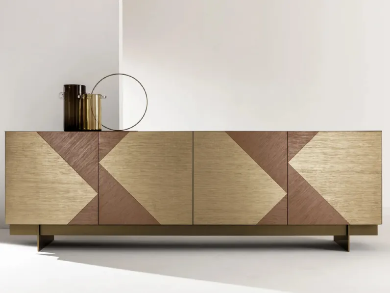 Madia in legno con ante decorate Tatami di Laura Meroni