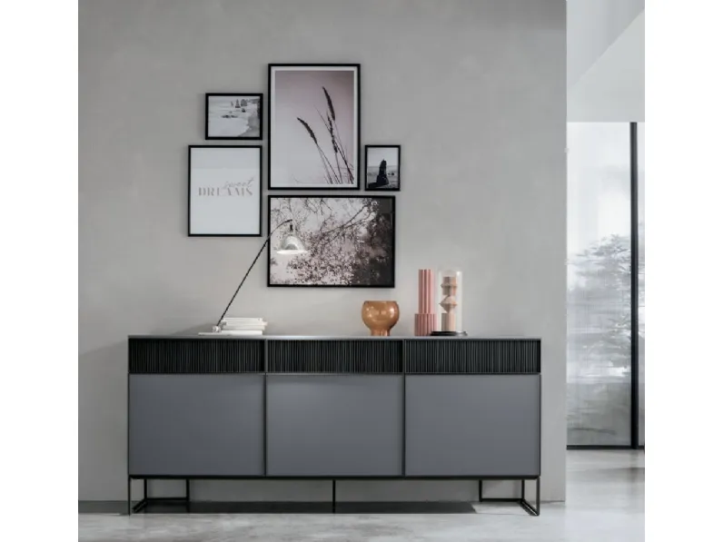 Madia Vinci in laccato opaco bromo di Tomasella