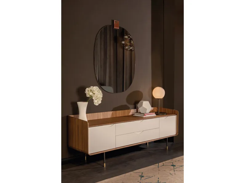 Madia Opera in legno e laccato Bianco di Tonin Casa