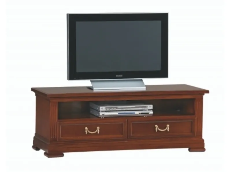 Madia classica in legno con due cassetti Villa Borghese 5377 di Selva