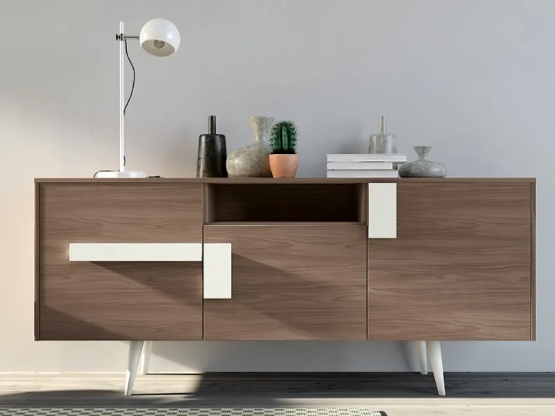 Madia in melaminico Vintage con vano a giorno di Zanotti Mobili