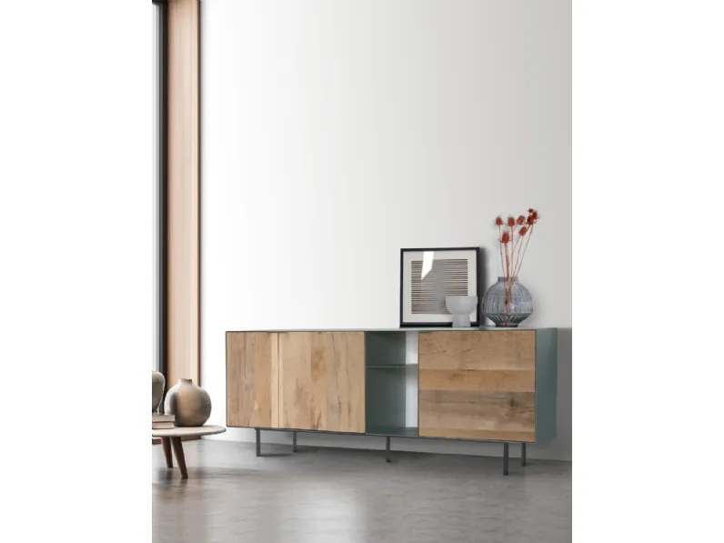 Madia Viridis art 5588 in legno di recupero di Re-wood