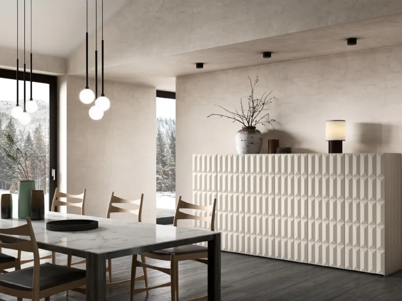 Madia Zurich in laccato Bianco di Capo d'Opera