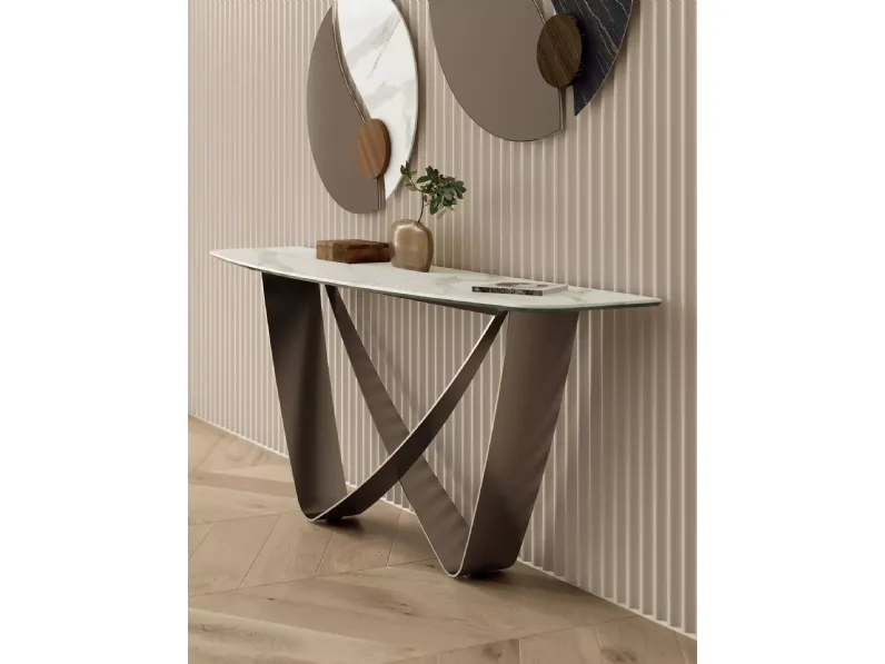 Mobile ingresso Bach Consolle in SuperMarmo di Bontempi