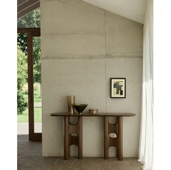 Mobile ingresso Consolle Flow in teak di Ethnicraft