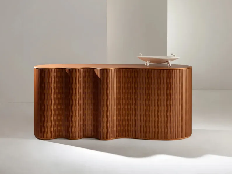 Mobile ingresso di design in legno laccato Infinity Console di Laura Meroni