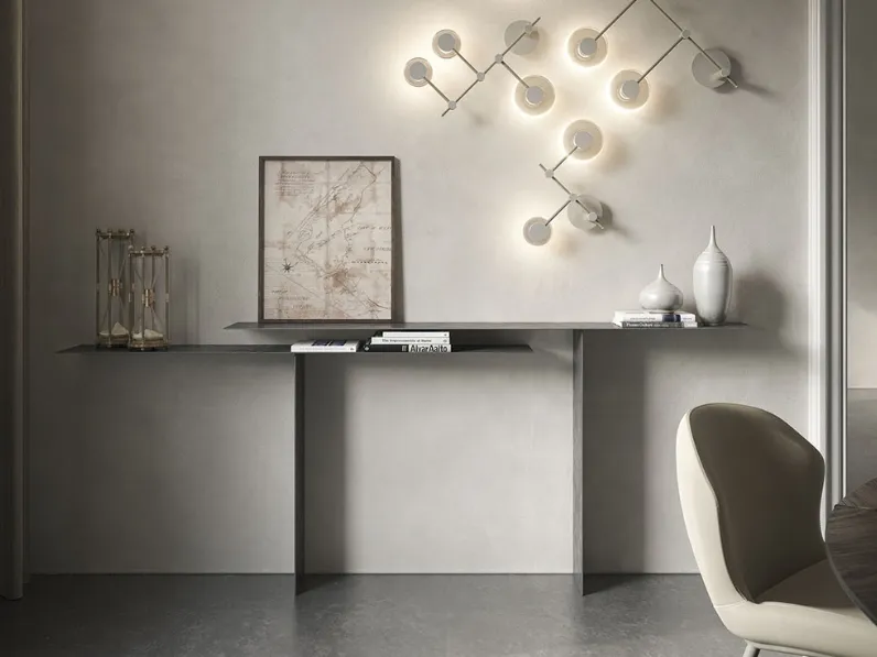 Consolle di design in acciaio Tee di Cattelan Italia