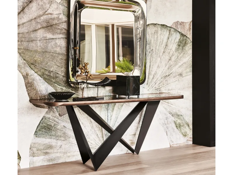 Consolle in ceramica effetto marmo Westin Keramik Premium di Cattelan Italia