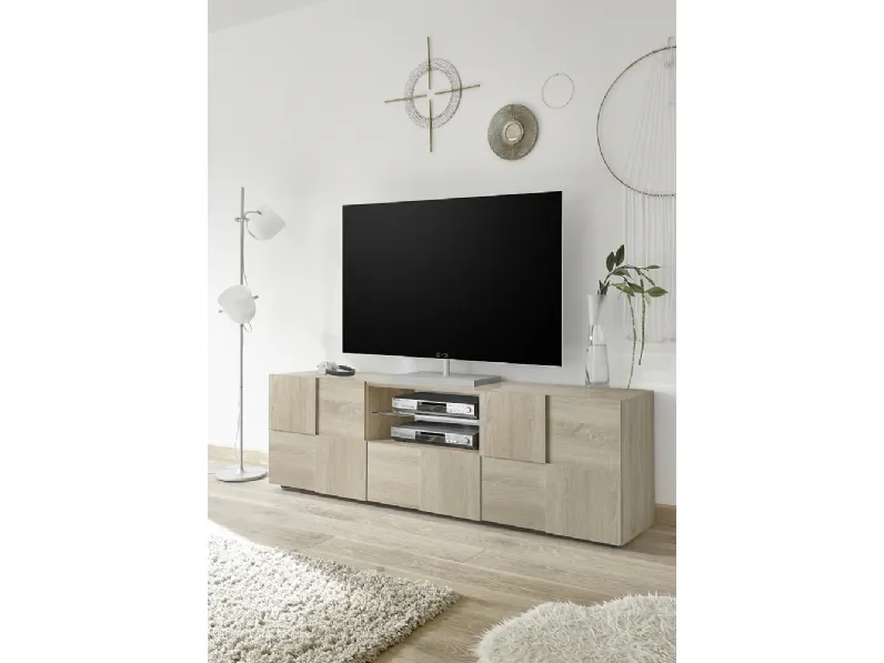 Mobile Porta Tv Dama in Rovere Samoa di LC Mobili