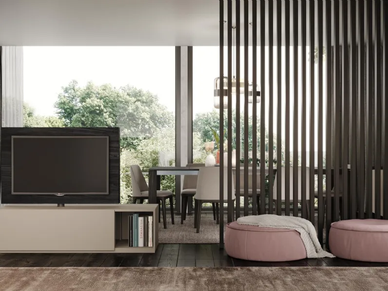 Mobile Porta Tv Free View 360 laccato opaco di Astor Mobili