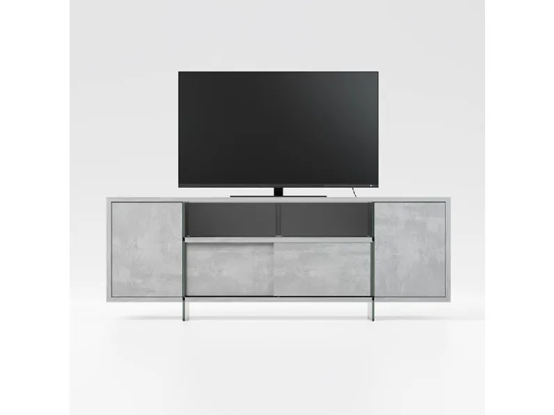 Mobile Porta Tv in laminato ecologico con ante scorrevoli Movie di Pezzani