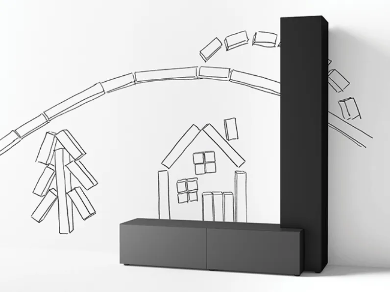 Mobile Porta Tv Regolo di Minotti Italia