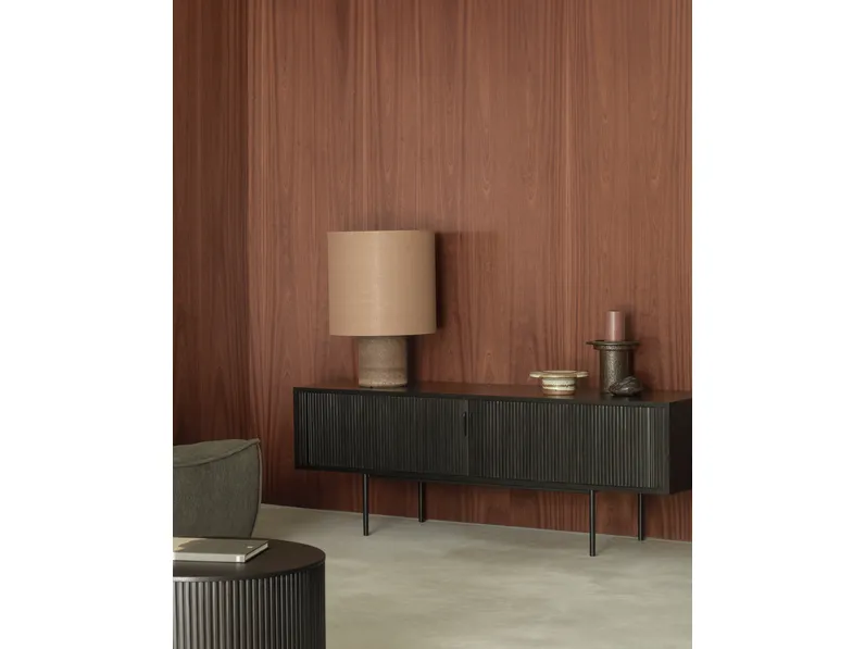 Mobile Porta Tv Roller Max in teak di Ethnicraft