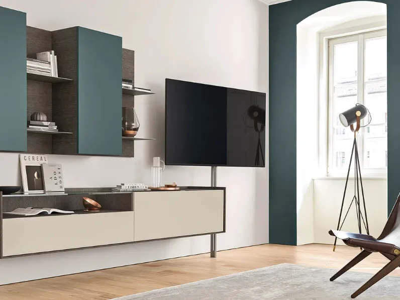 Mobile Porta Tv Tv Video in laccato di Sangiacomo