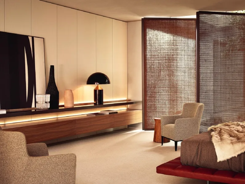 Mobile sospeso Code Noce Gold di Poliform