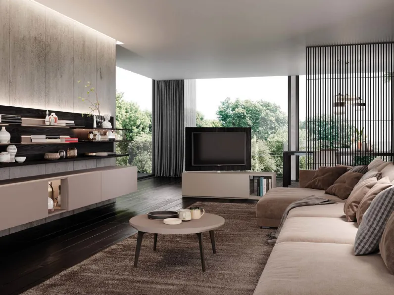 Mobile sospeso laccato opaco Skyline Informal space organization di Astor Mobili