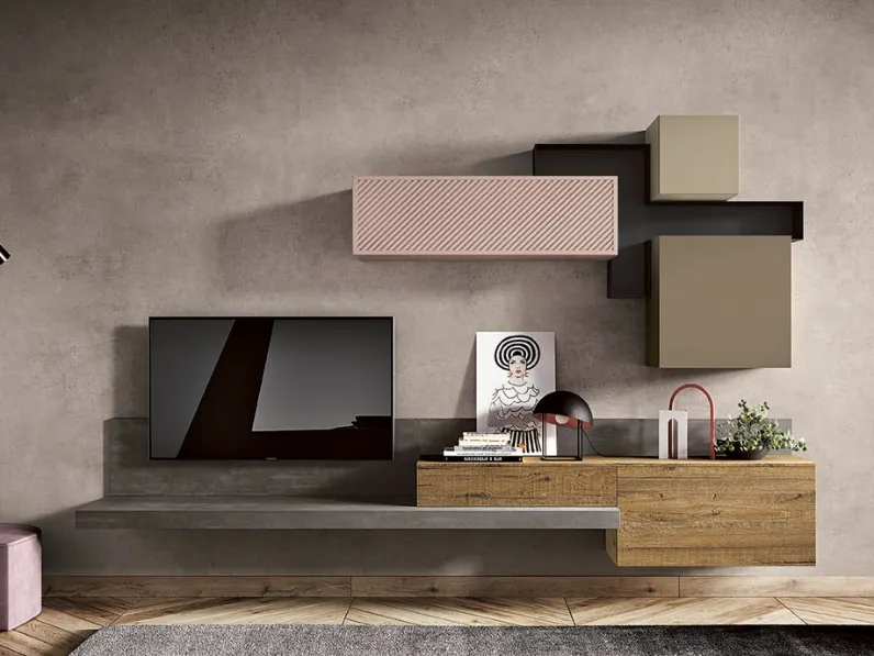 Parete Attrezzata 36Home Cross C di 2B Italia