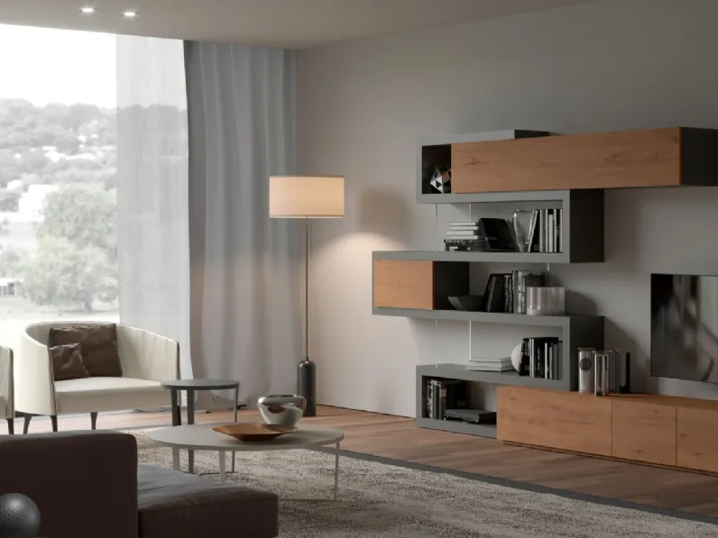 Parete Attrezzata Aliante composizione 03 di Linegianser