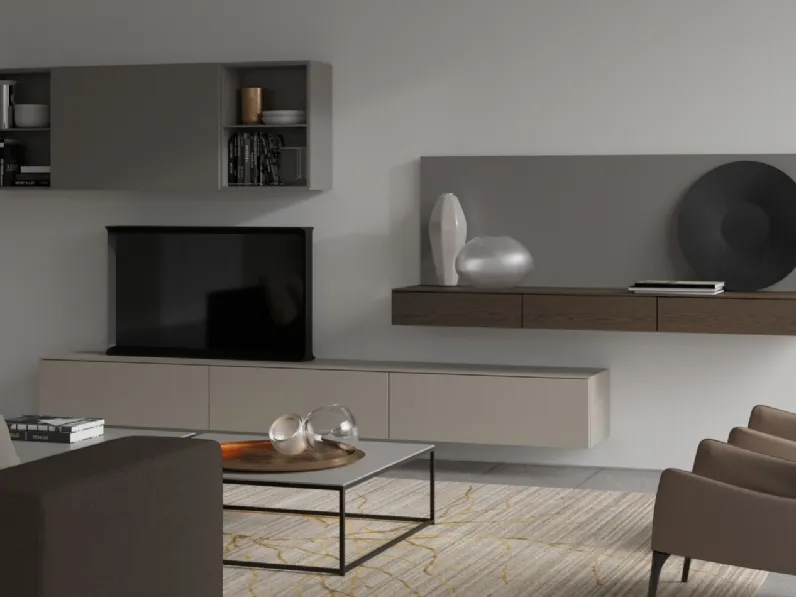 Parete Attrezzata Aliante composizione 09 di Linegianser