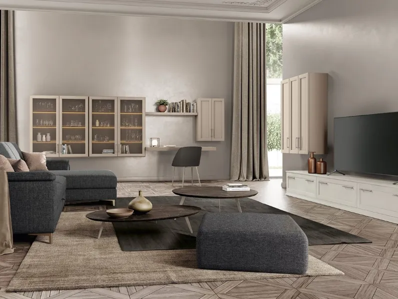 Parete Attrezzata Arcadia L008 di Colombini Casa