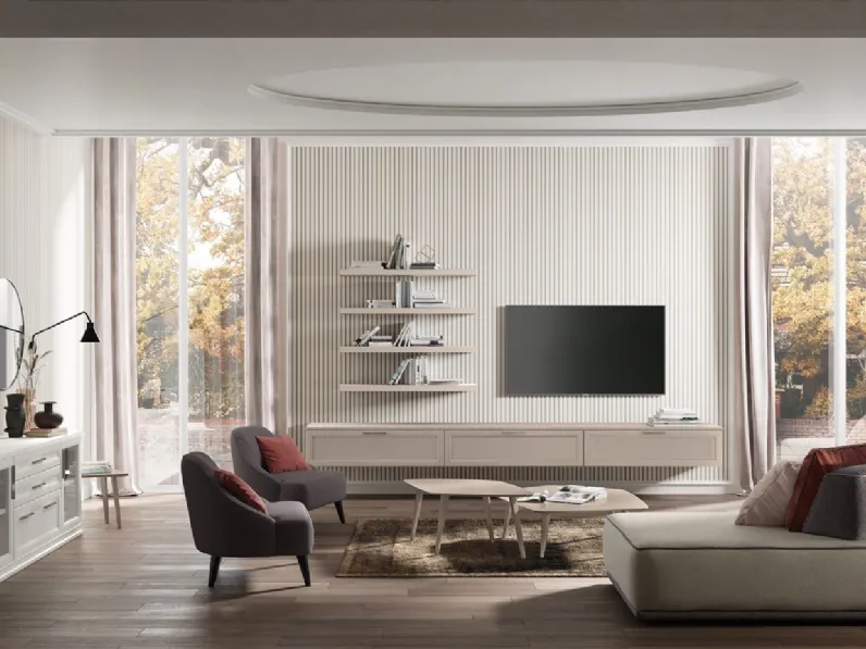 Parete Attrezzata Arcadia L009 di Colombini Casa