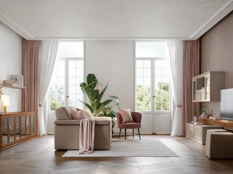 Parete Attrezzata Arcadia L011 di Colombini Casa