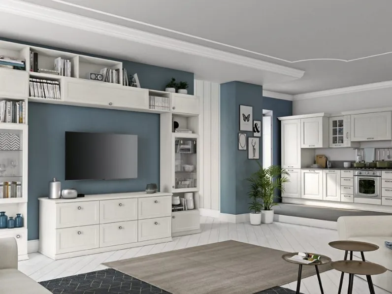 Parete Attrezzata Arcadia L026 di Colombini Casa