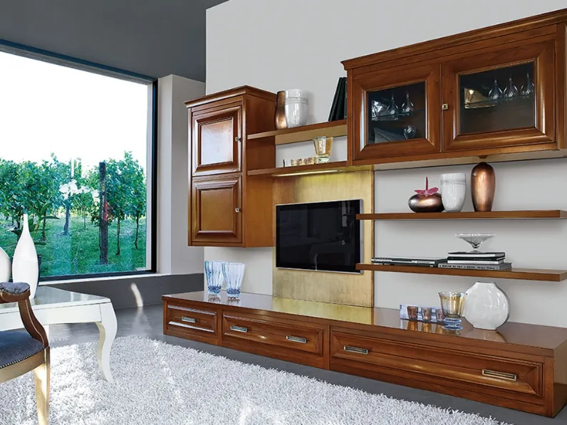 Parete Attrezzata Archimede Mantegna C5037 di Betamobili