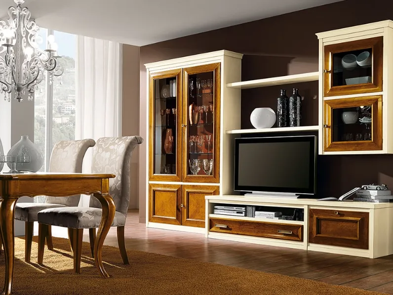 Parete Attrezzata Archimede Mantegna-C5065 di Betamobili