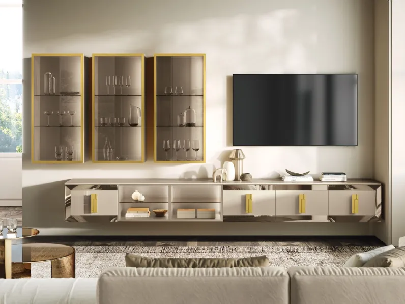 Parete Attrezzata Astra laccata di Adriatica