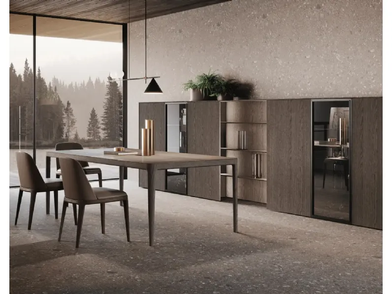 Parete Attrezzata Bluna Legno di Binova