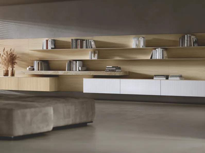 Parete Attrezzata Bluna Wey di Binova