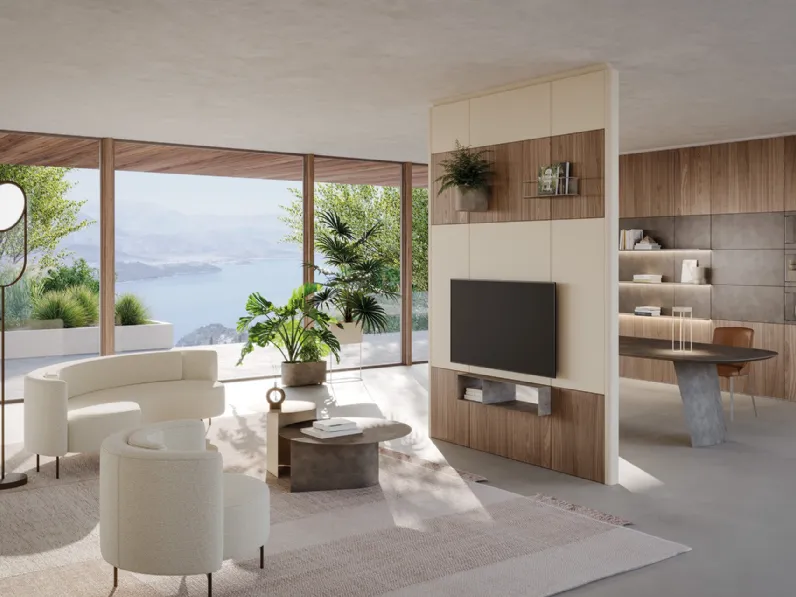 Parete Attrezzata Caddy Stand App in legno e metallo di Ronda Design