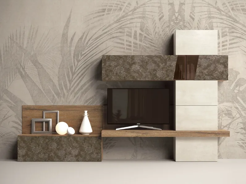 Parete Attrezzata Club Decor Living Smart B di 2B Italia