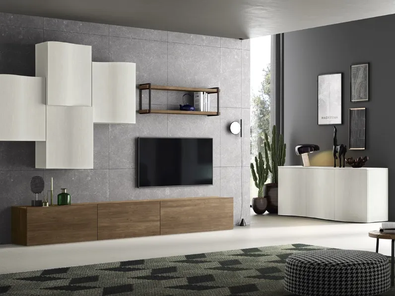 Parete Attrezzata Soggiorno G303 di Corso 11